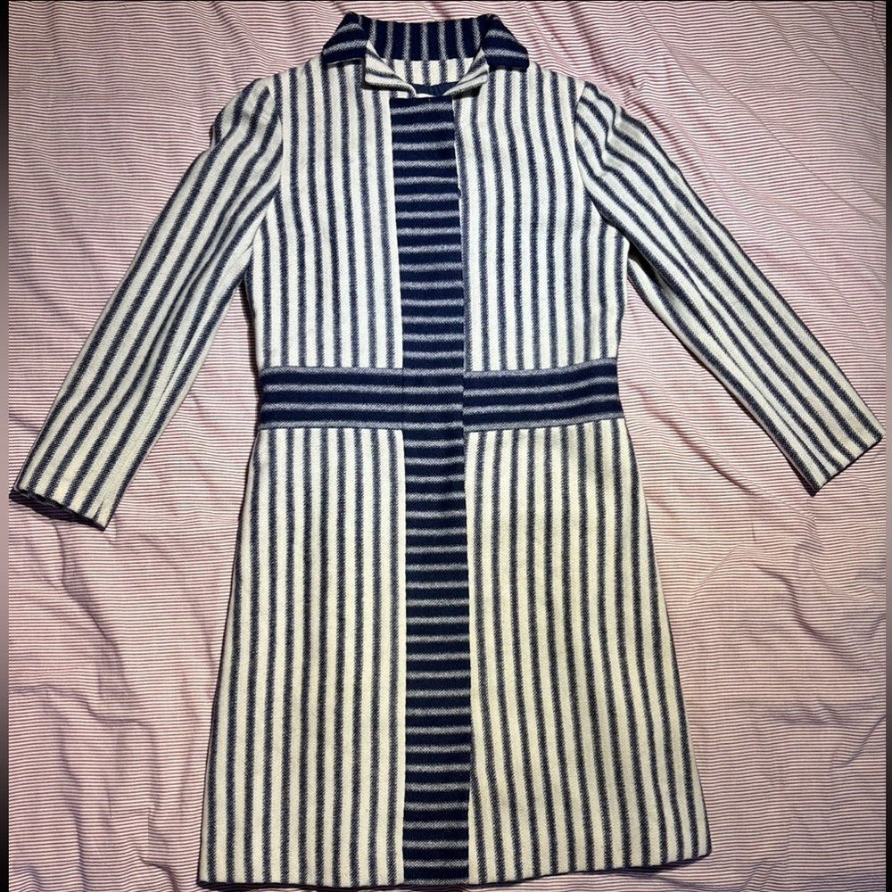 Pauline Trigère John Wanamaker Tribout Shop Rare 1970 80s Wool Tweed Dress Coat